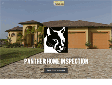 Tablet Screenshot of pantherhomeinspection.com